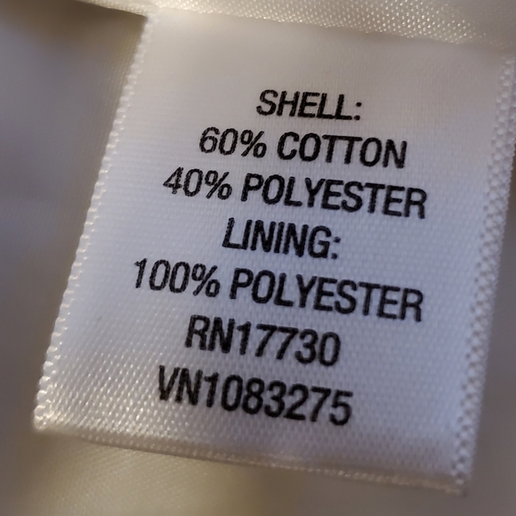 Merona Stripped Trench Coat womens size small - Picture 5 of 5